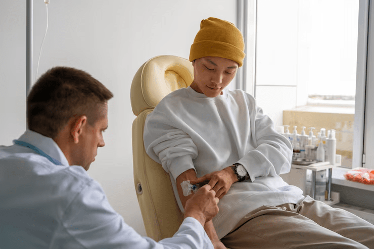 Patient receiving ketamine infusion therapy under medical supervision at a trusted San Diego clinic, highlighting ketamine therapy safety.